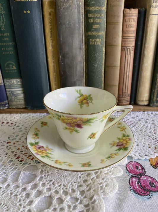 Royal Doulton 'Australian Golden Wattle' Teacup & Saucer